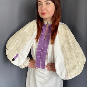 Romanian dress Heavy embroidered dress Antique dress Antique clothes Chemise Romanian outfit Vintage dress