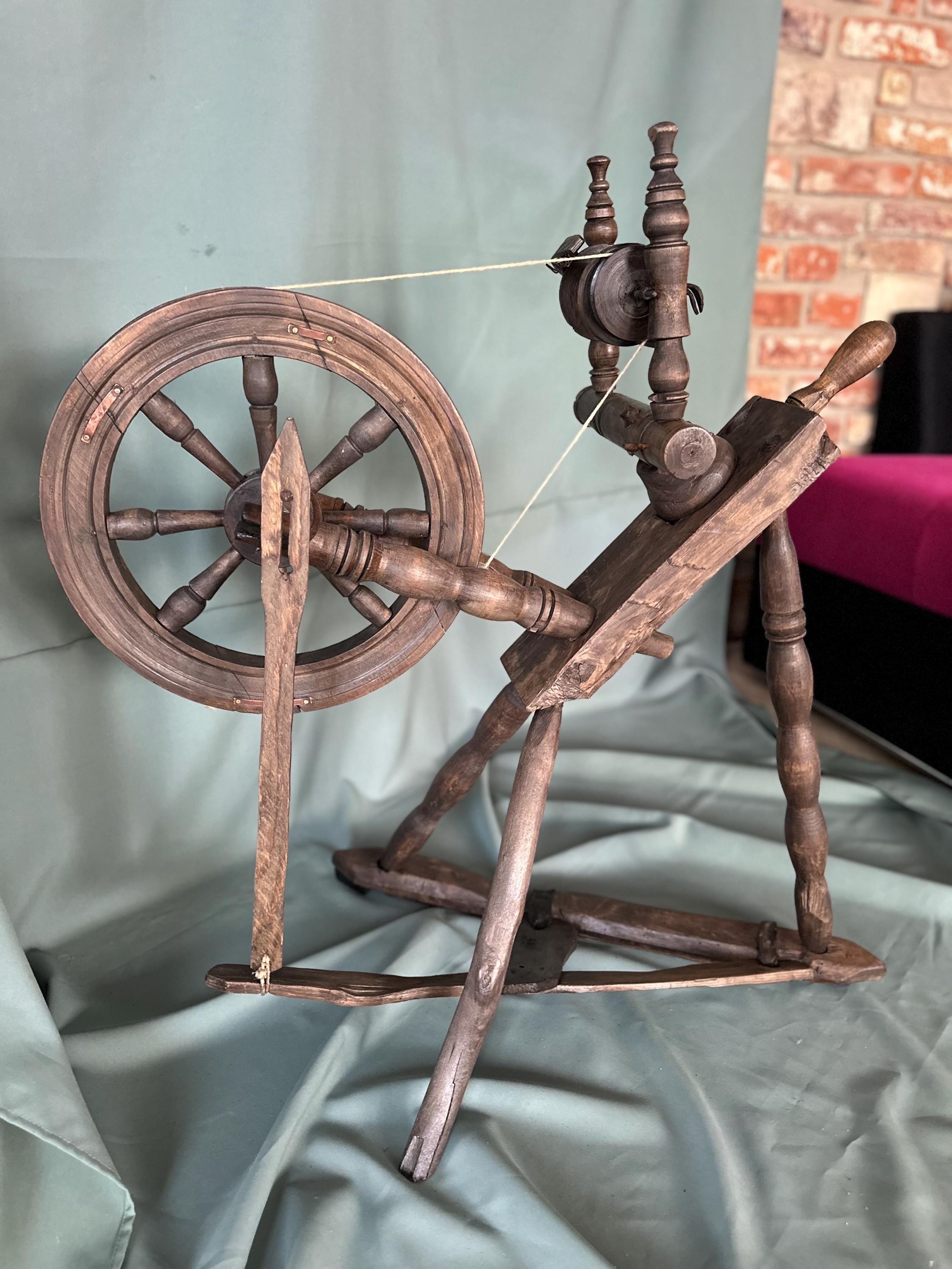 ☆ Rare Vintage Spinning Wheel ・糸車・糸紡ぎ機 ☆ Vintage 