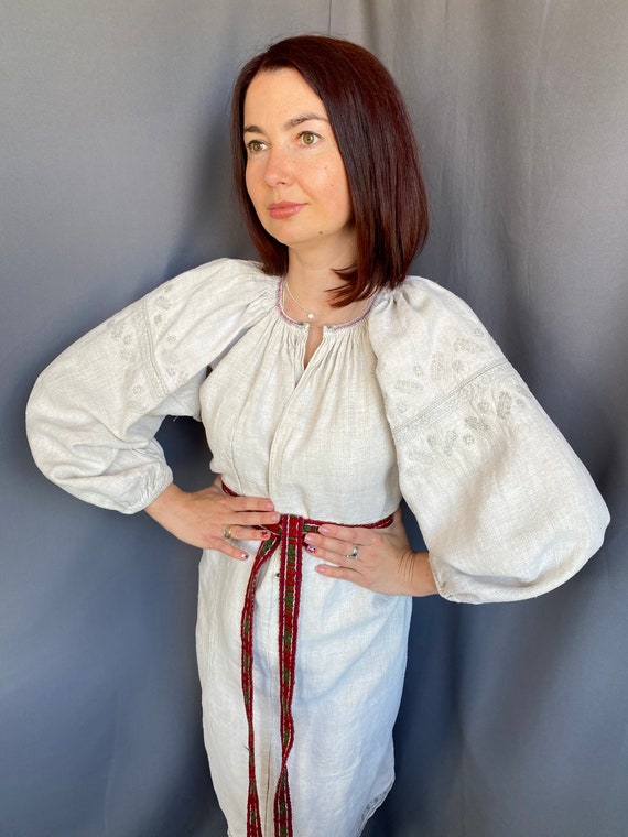 embroidered dress Linen dress Ukraine Embroidery … - image 5