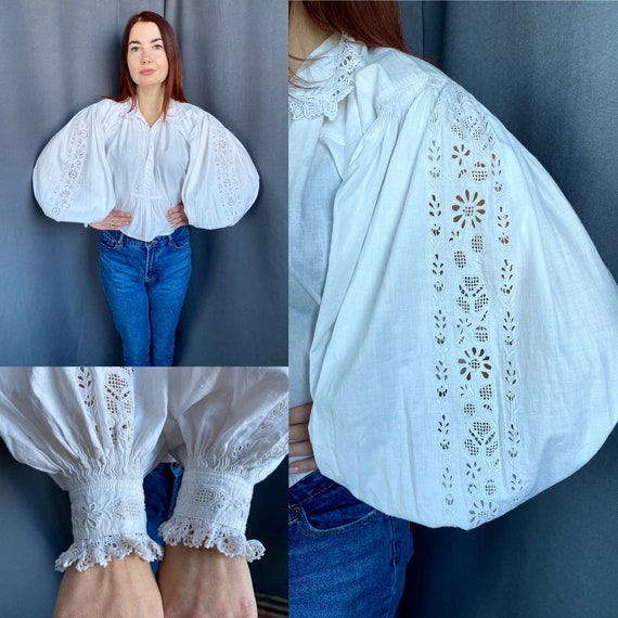 Reserved Hungarian blouse Romanian blouse Embroide
