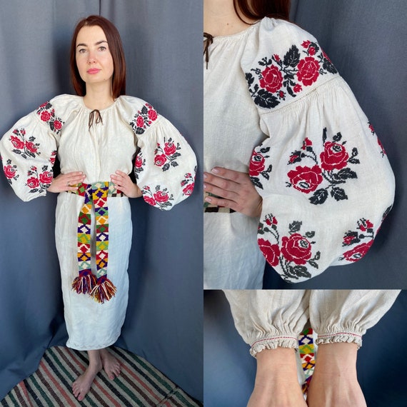 Embroidered dresses Vintage dresses Gift for her P
