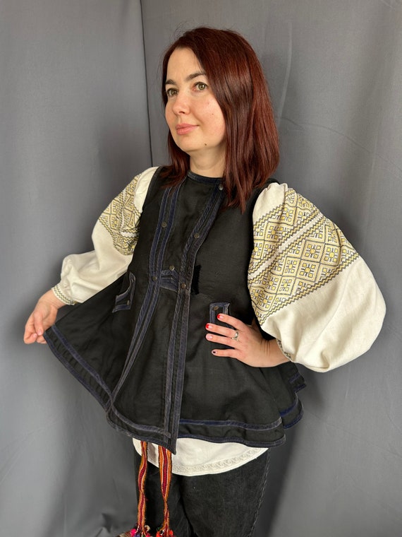 Vest Wool vest Embroidered vest Ukrainian jacket … - image 3