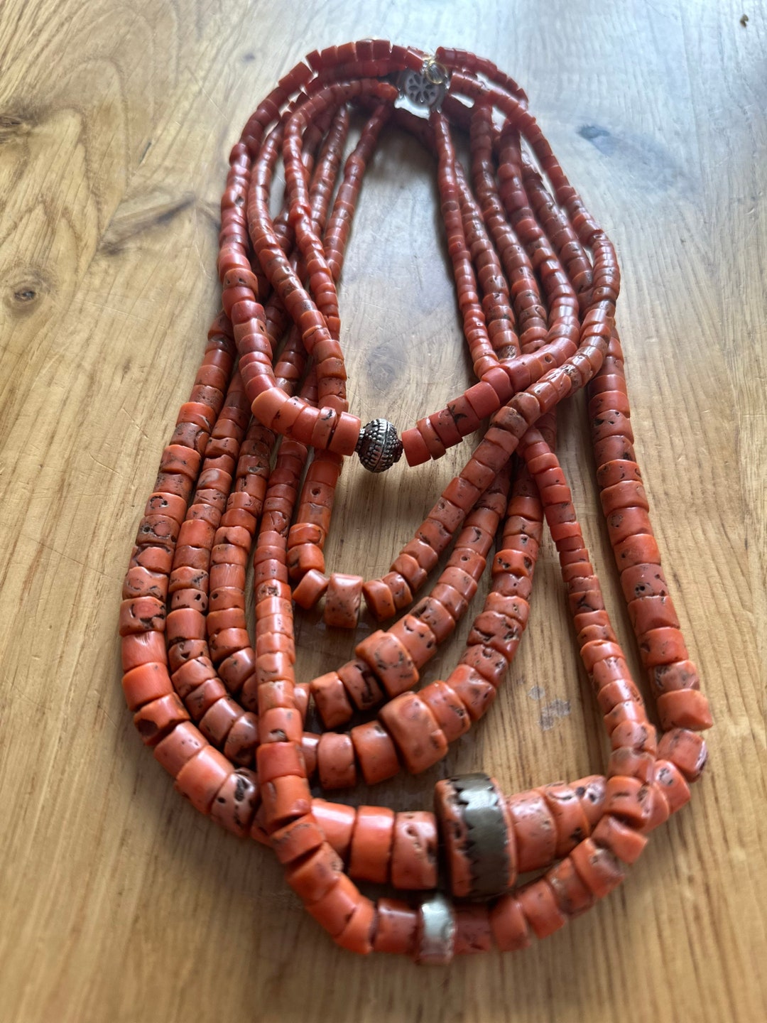 167 Grams Corals Natural Beads Natural Salmon Corals Big Beads Antique