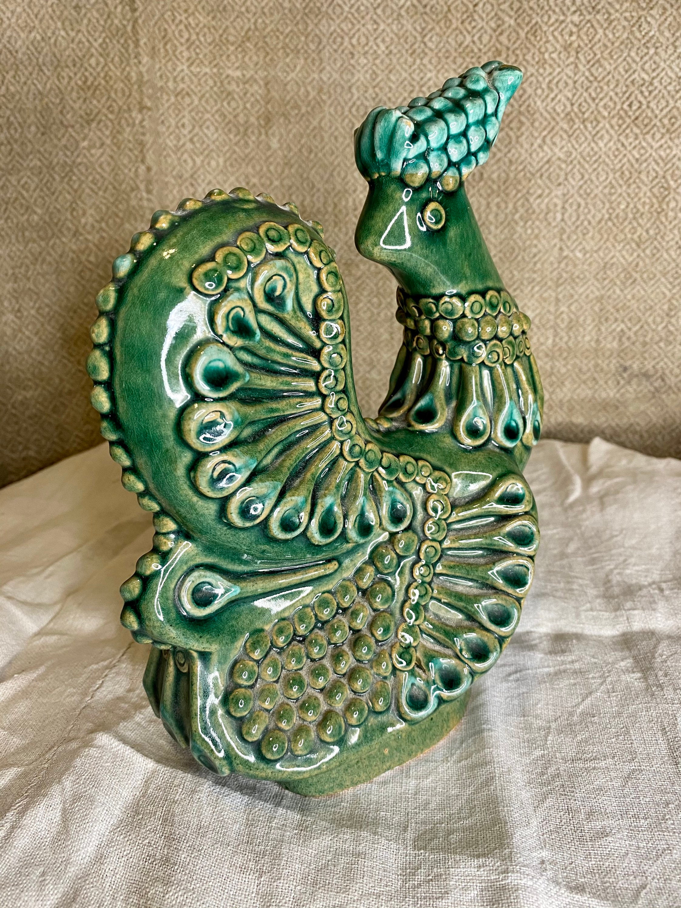 Large vintage ceramics Bird figurine Soviet ceramics Vintage Etsy