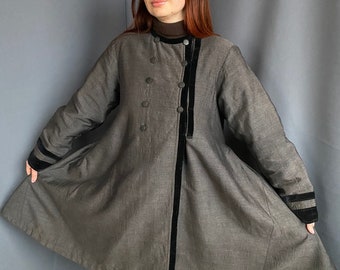 Vest Gorgeous Vintage Ukrainian Jacket Antique coat Vest with sleeves Handmade coat Antique clothes Antique coat Edwardian style
