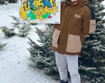 Digitale Oekraïense kunst | Geschilderde afbeelding van mijn zoon | Steun Oekraïne-kunstwerk | Afdrukbare download | Handgemaakte digitale tekening | Oekraïense stijl