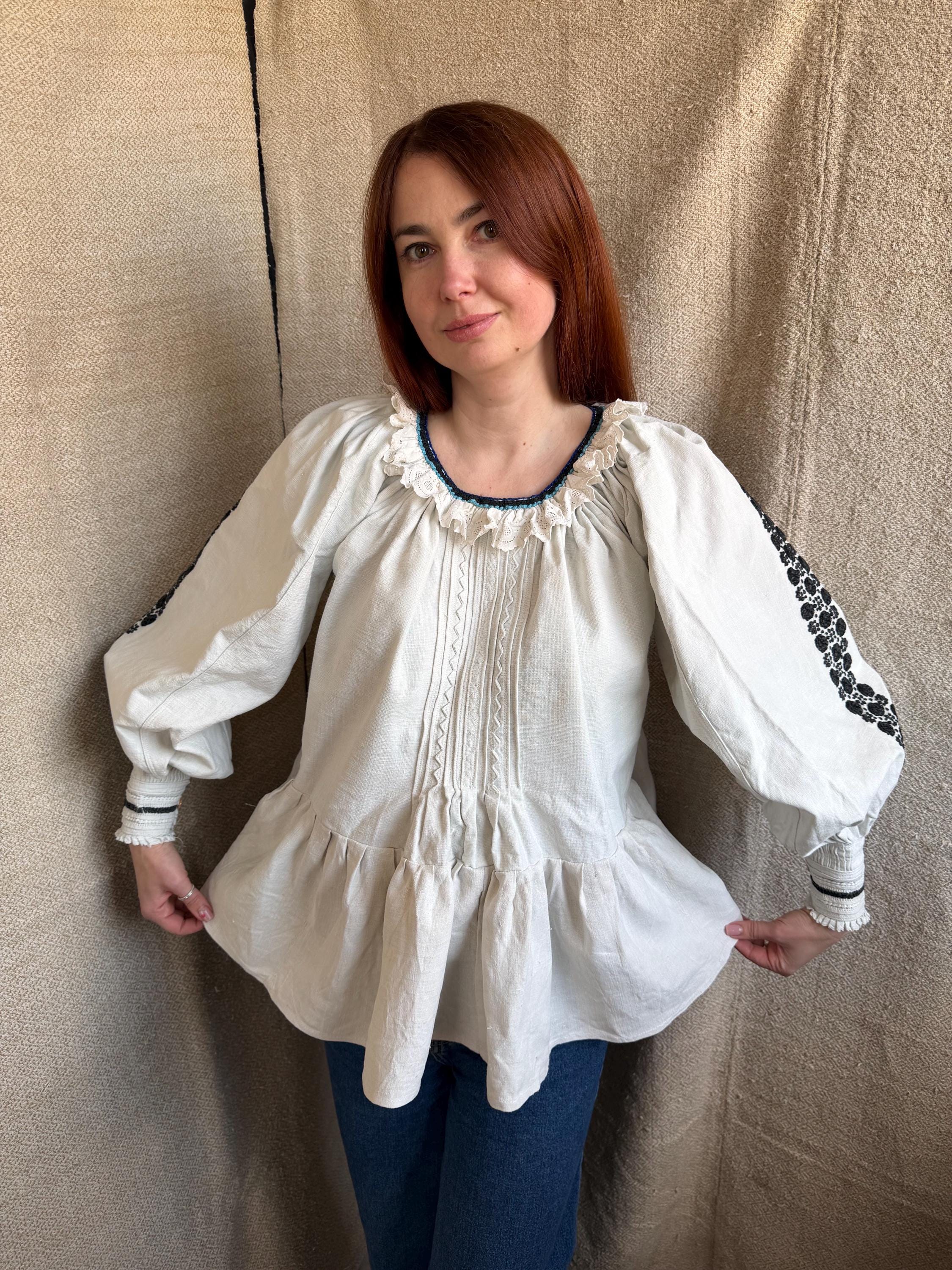Vintage Romanian Ethnic Blouse - Etsy