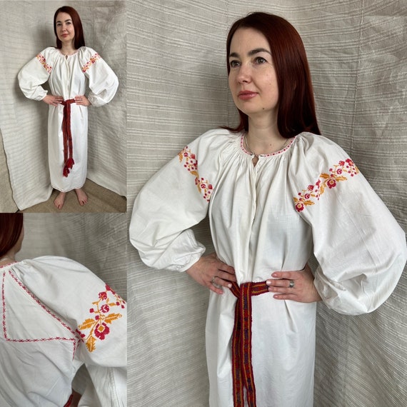 Embroidered dress Ukrainian dress Vyshyvanka vint… - image 1