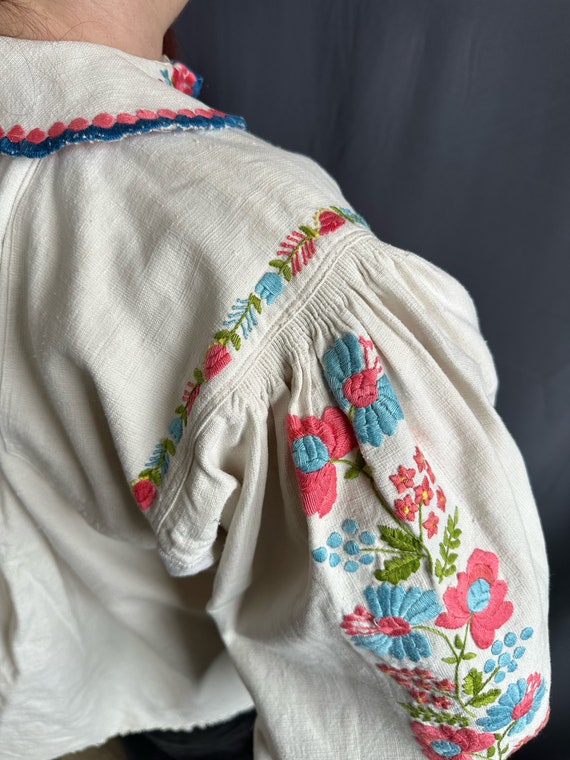 Romanian blouse Bohemian style Embroidered blouse… - image 10