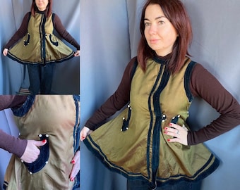 Ukrainian Antique vest Kersetka Womens clothing Peasant jacket Sleeveless jacket Vintage vest Handmade kersetka Vintage gift