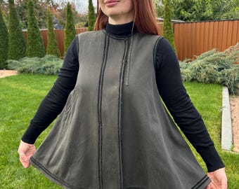 Vintage Ukrainian  Handmade Ukrainian Folk Vest | Antique Kersetka Jacket | Traditional Eastern Europe Ethnic Clothing | Festival clothing