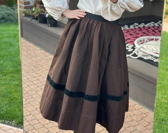 Rare skirt 1910 Antique Ukrainian Vintage skirt  folk Vyshyvanka Ethnic skirt Antique Ukrainian clothes outfit Vintage gift for her