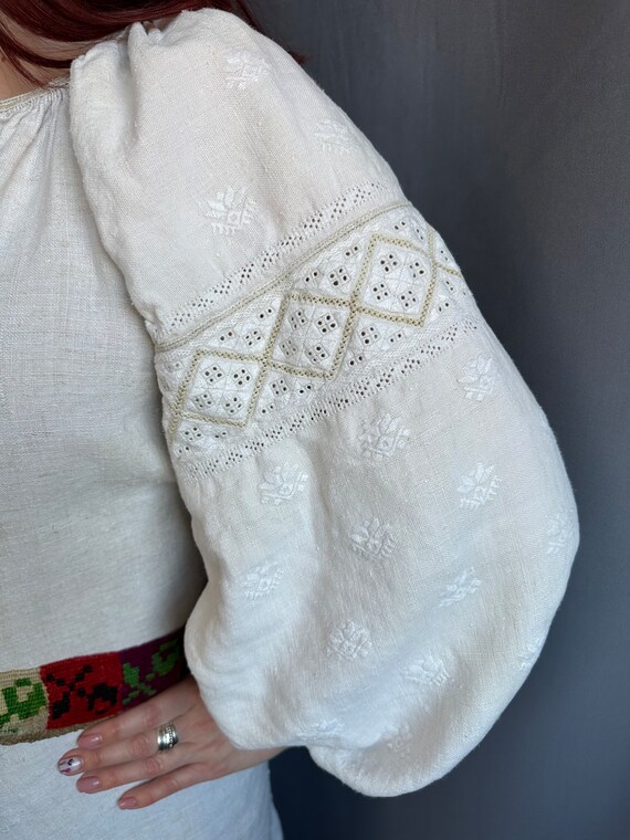 Embroidered dress Antique dress Ukrainian  embroi… - image 2
