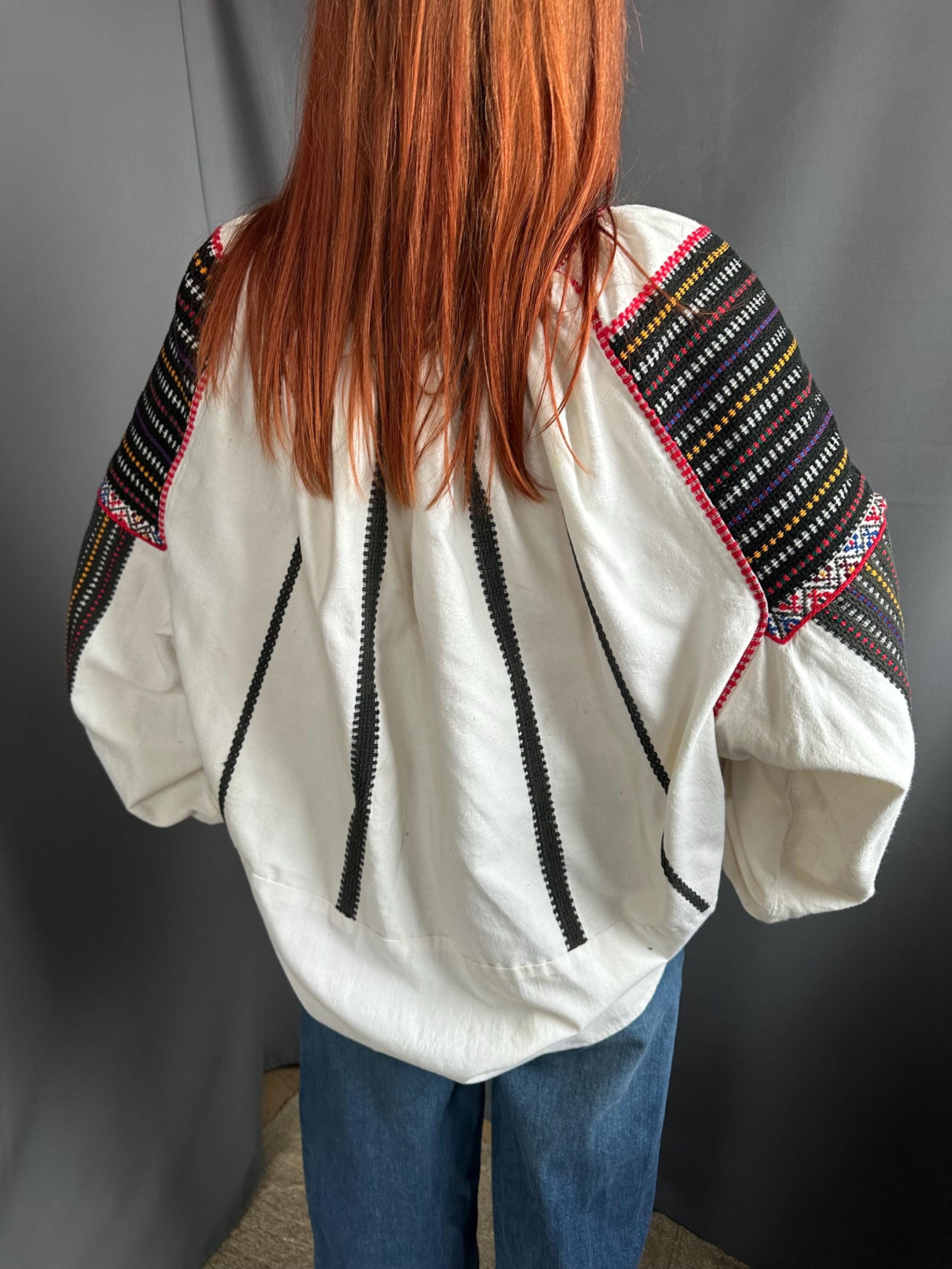 トップス antique Rumania blouse Romanian Blouse Embroidered Top Vintage Outfit Vintage Romanian