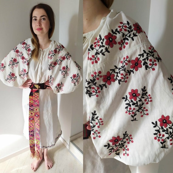 Cute embroidered dress! Ukrainian dress Cotton emb
