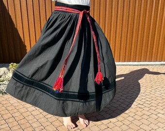 Zeldzame rok Antieke rok Vintage rok Vyshyvanka rok Vintage rok Roemeense rok Hongaarse rok Etnische rok Antieke kleding