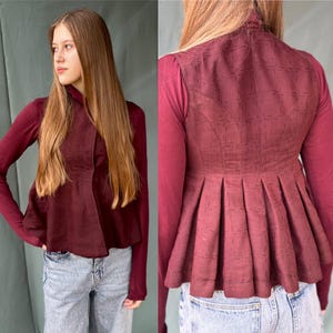 Vest for a girl Ukrainian Kersetka Vintage antique fabric vest Antique vest Folk clothes Vintage jacket Antique clothes Traditional clothing