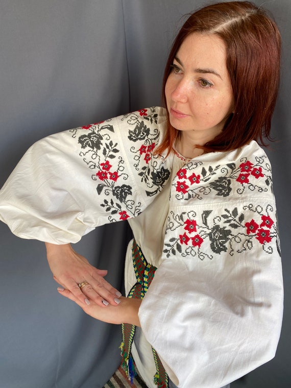 Embroidered dress Folk dress Ukrainian dress Line… - image 5