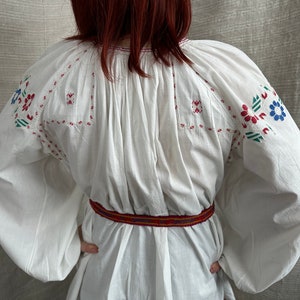 Embroidered blouse Antique blouse Feminine blouse Antique chemise Ukrainian blouse Cross stitch Vintage outfit Vyshyvanka