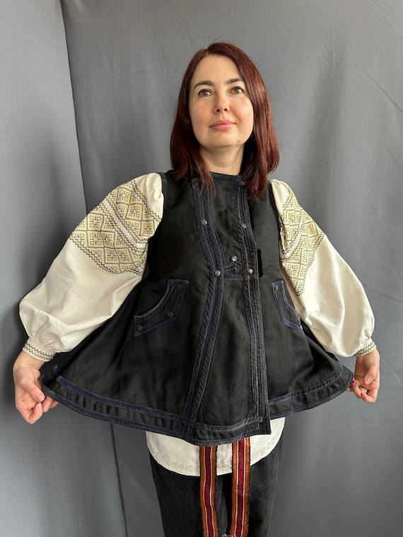 Vest Wool vest Embroidered vest Ukrainian jacket … - image 1