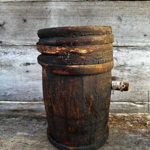 Wooden barrel Beer antique barrel Handmade barrel bar Antique wooden keg Vintage home barware decoration Tavern barrel Gift for her