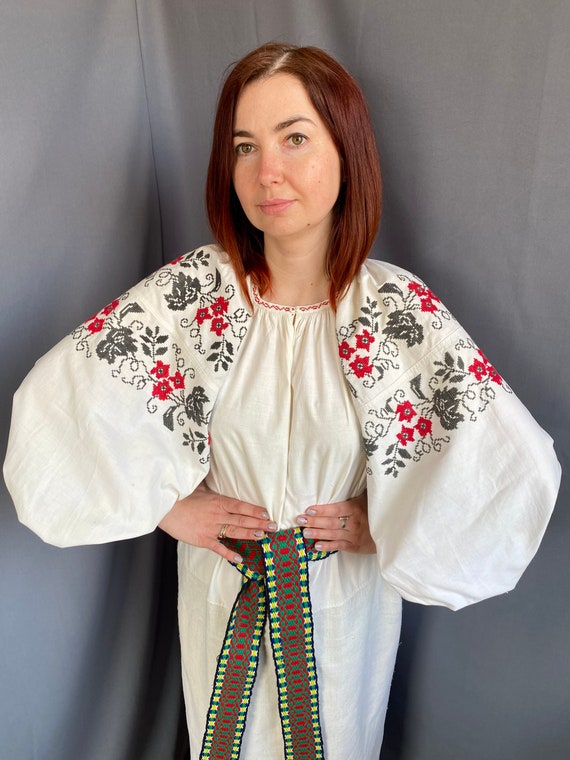 Embroidered dress Folk dress Ukrainian dress Line… - image 8