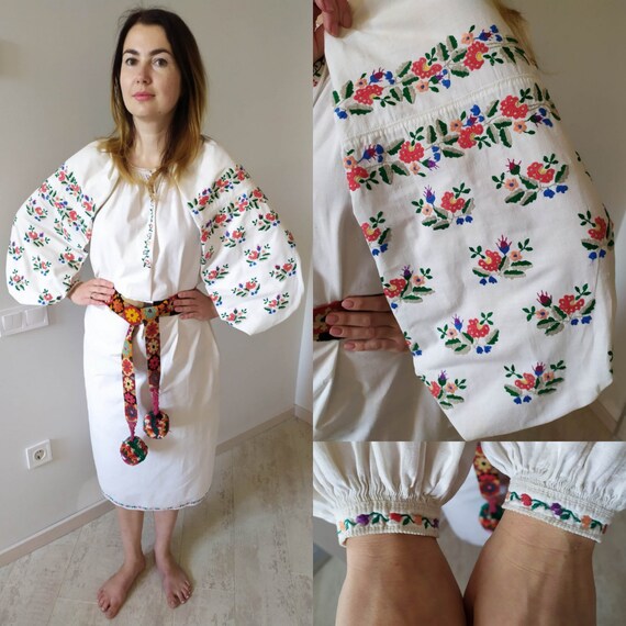 authentic embroidery dress Vintage Embroidered Dre