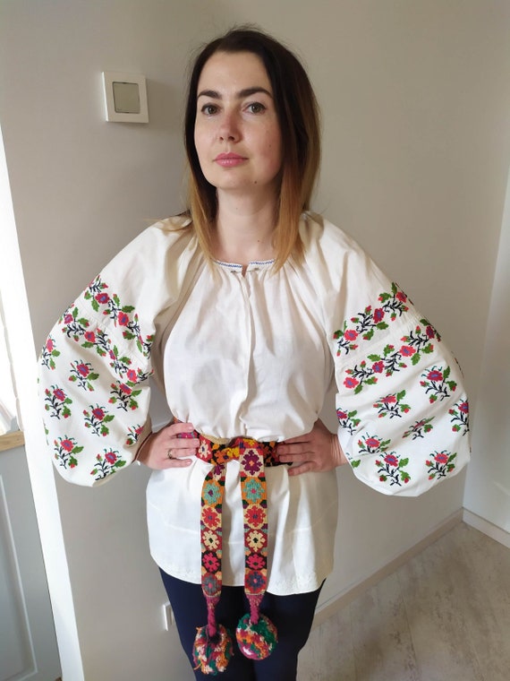 Embroidered shirt Ukranian embroidering Handimade