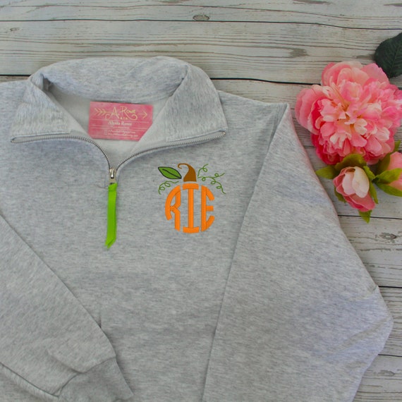 monogram pumpkin sweatshirt