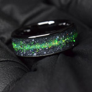 Black coral mens ring deals