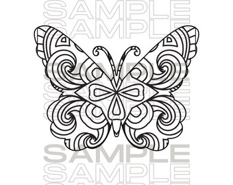 50 printable butterfly mandala coloring pages coloring page etsy