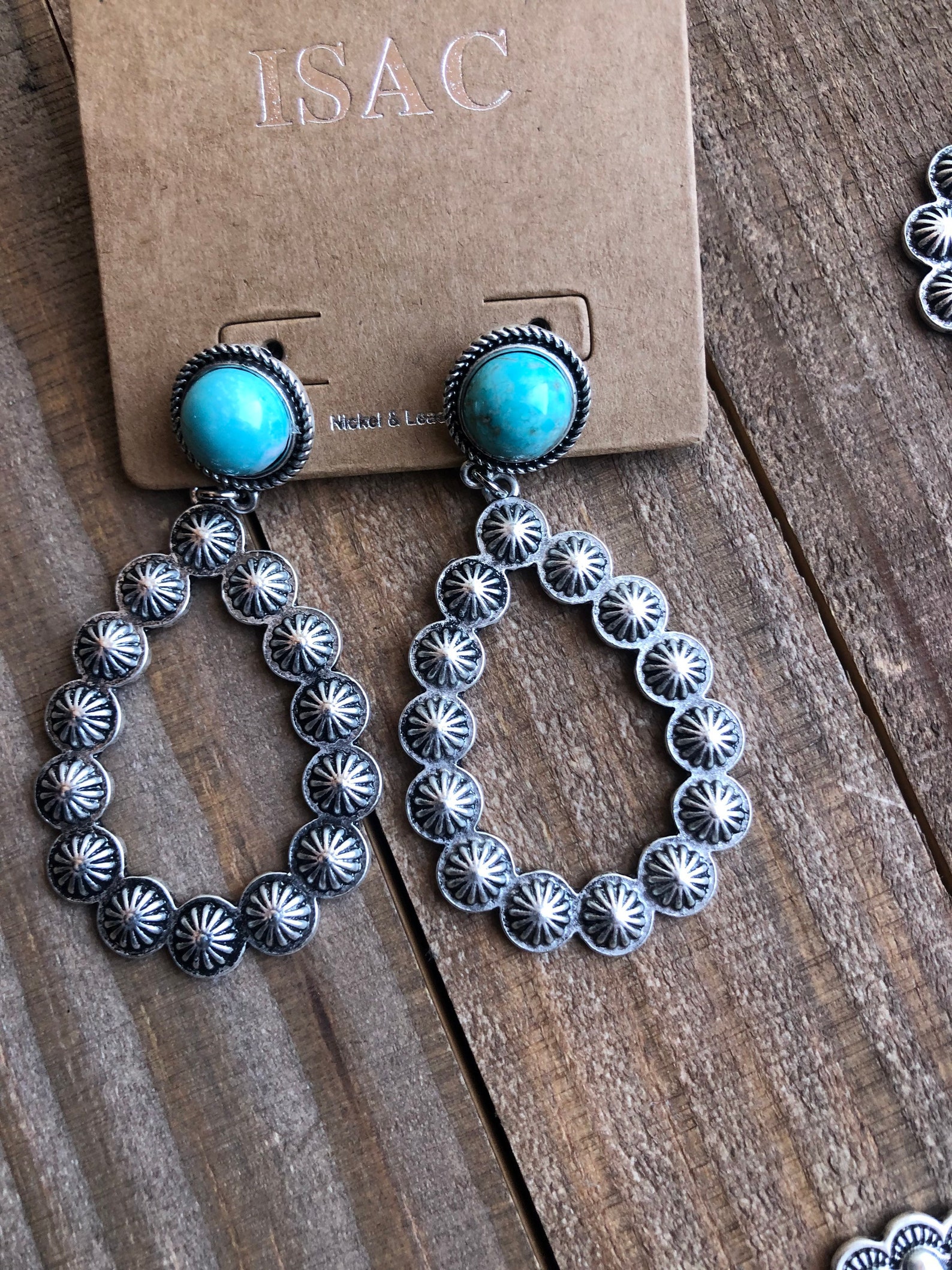 Concho western earrings Etsy