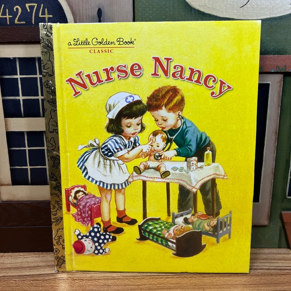 Vintage 1980 A Little Golden Book Nurse Nancy by Kathryn Jackson