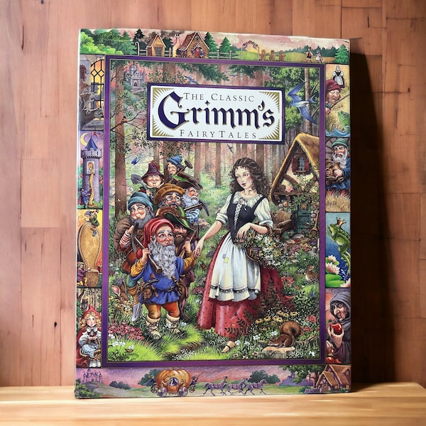 Vintage 1989 The Classic Grimm's Fairy Tales Hardbound Book by Armand Eisen