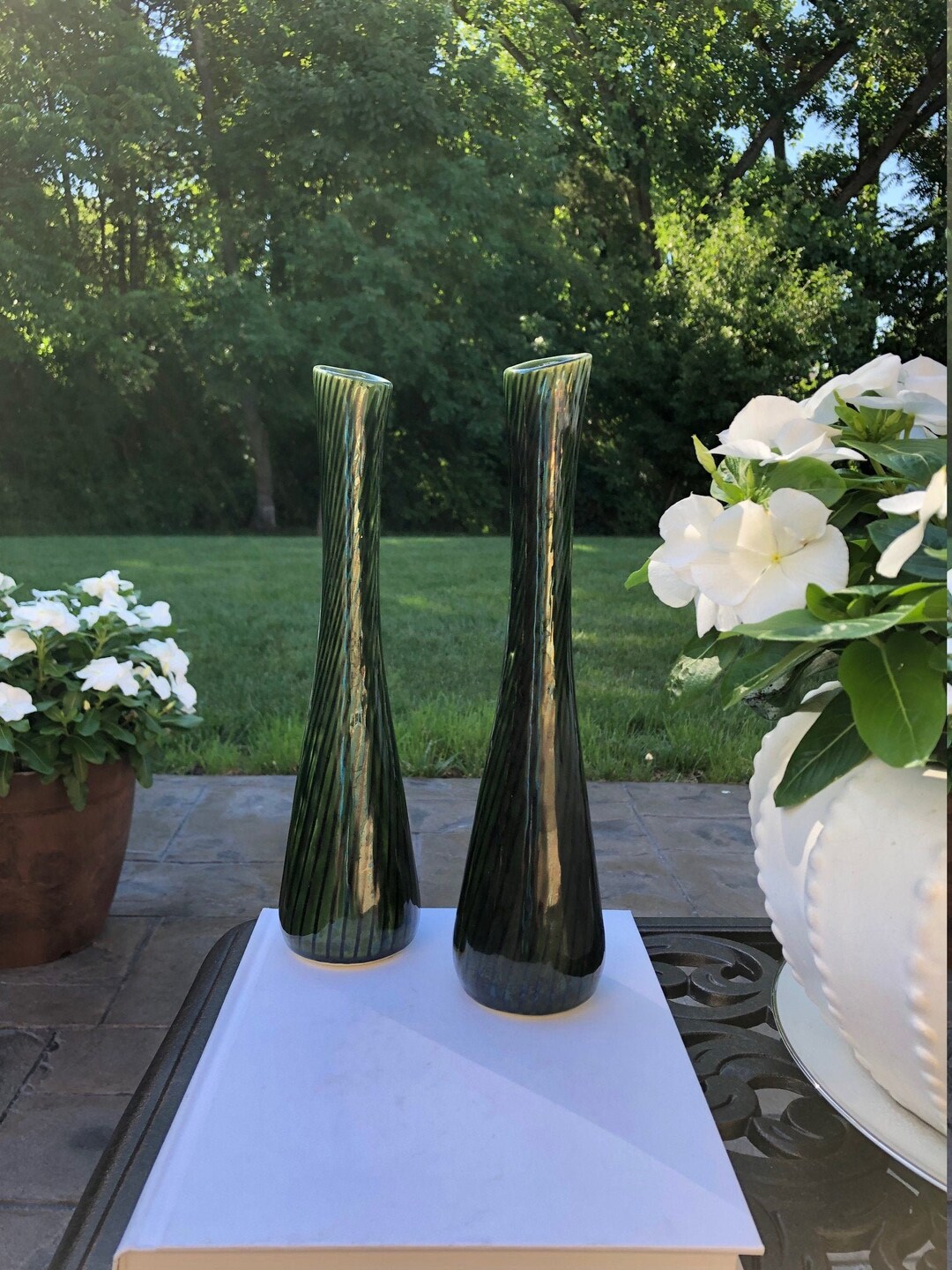 Signature Stem Vases Green Small - CGW main image 1