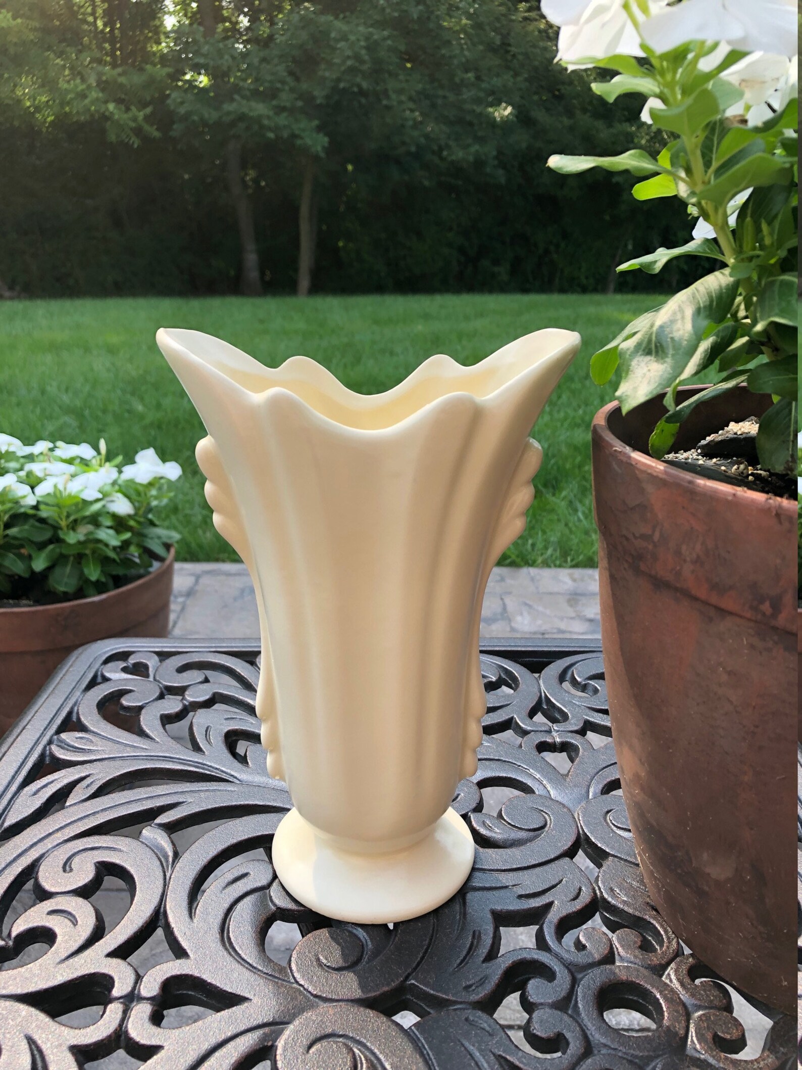 Shawnee Pottery Vase Shawnee Double Handle Vase Art Deco Etsy