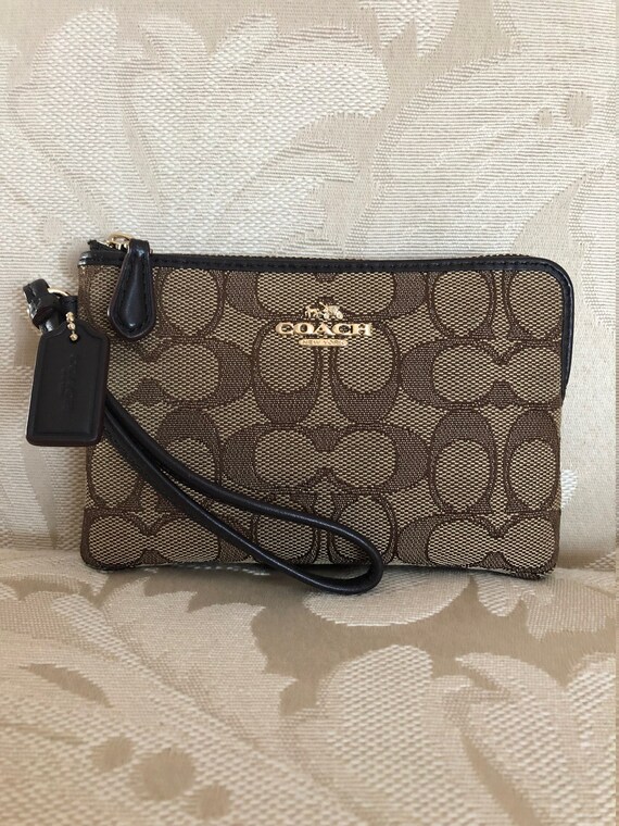 Coach New York Wristlet, Vintage Coach Signature Wris… Gem