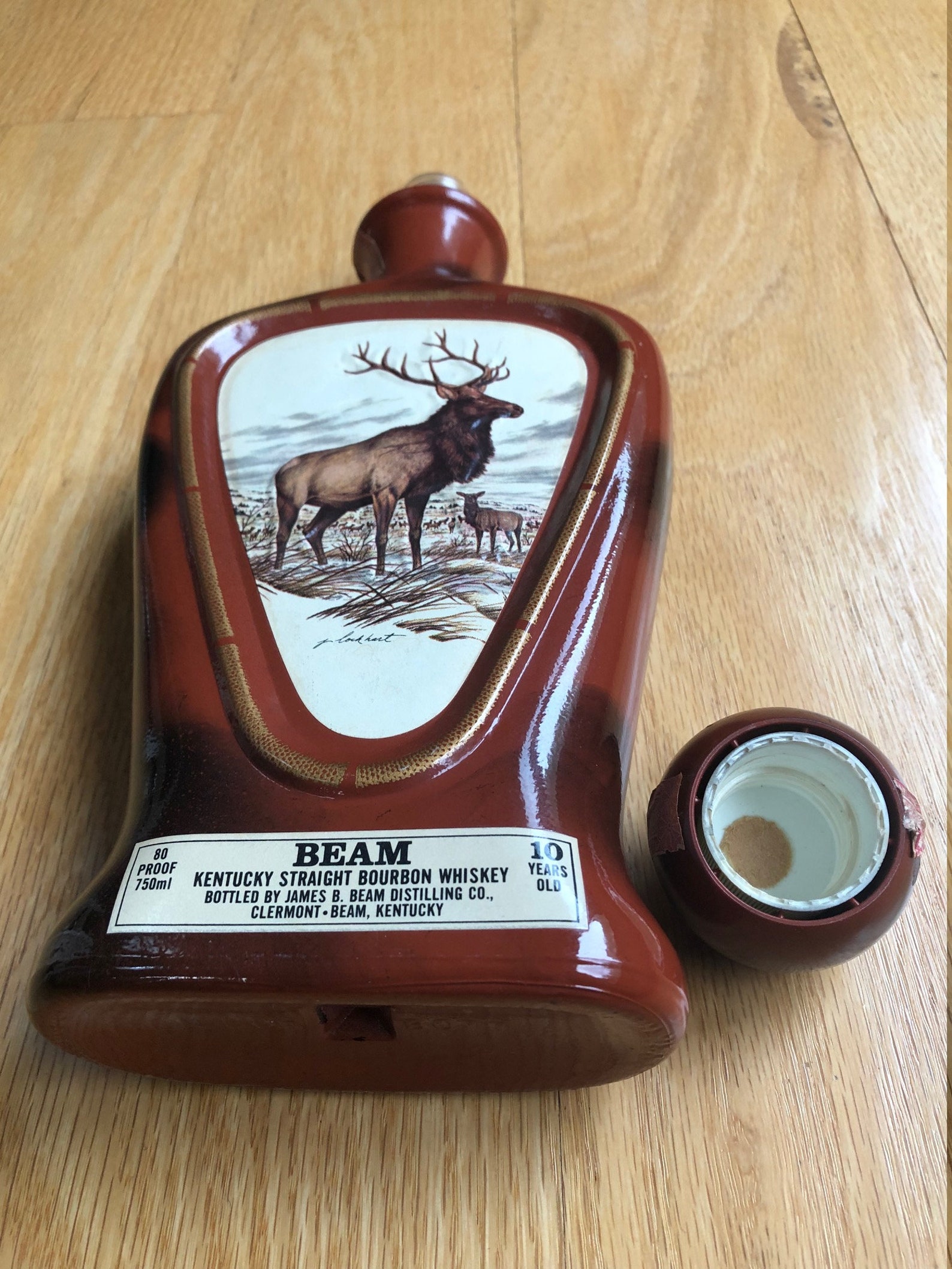 Jim Beam Elk Decanter Vintage Jim Beam Deer Bottle Elk Etsy