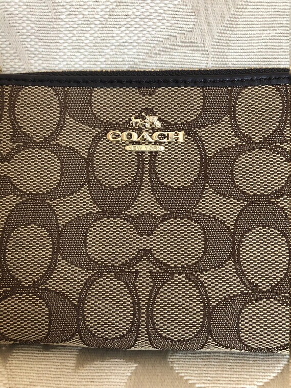 Coach New York Wristlet, Vintage Coach Signature Wris… Gem