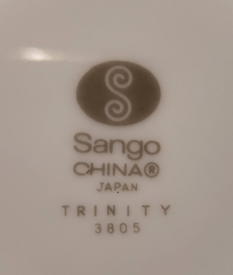 Sango China Saucer Trinity 3805