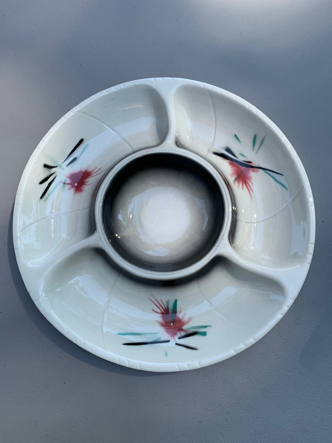 Vintage Chips and Dip/ Serving Tray Etsy