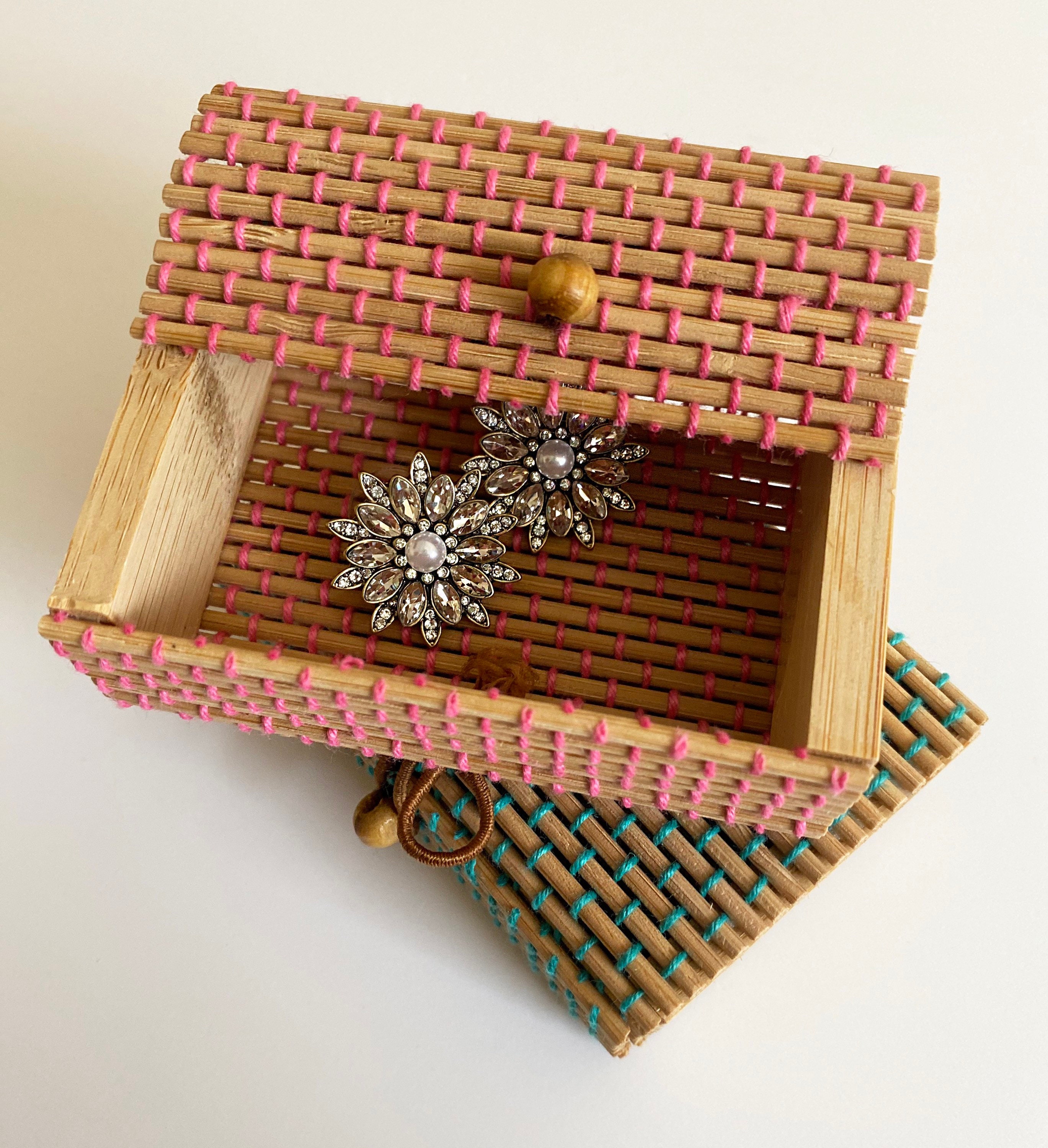 Small Bamboo Jewellery Box Jewellery Storage Gift Box Etsy
