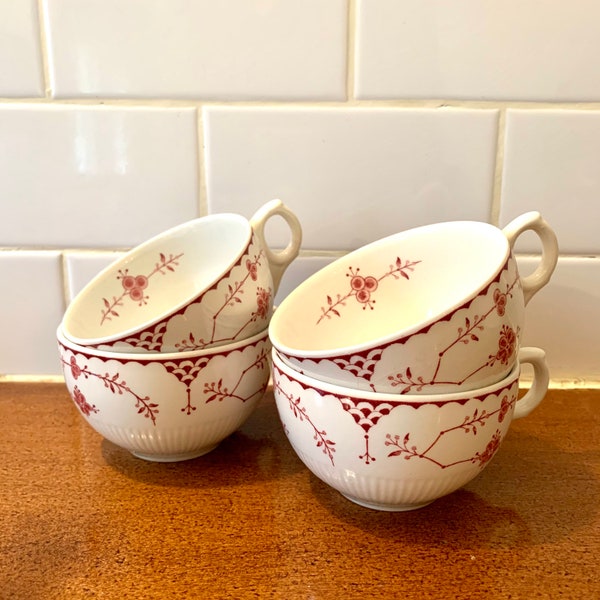 Red Tea Cups Etsy