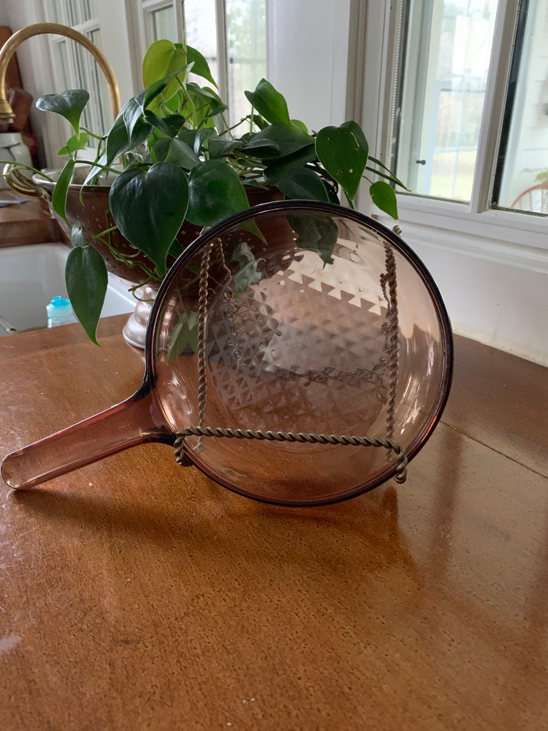 Visions Corning France Amber Glass 7 Inch Skillet Frying Pan Cookware