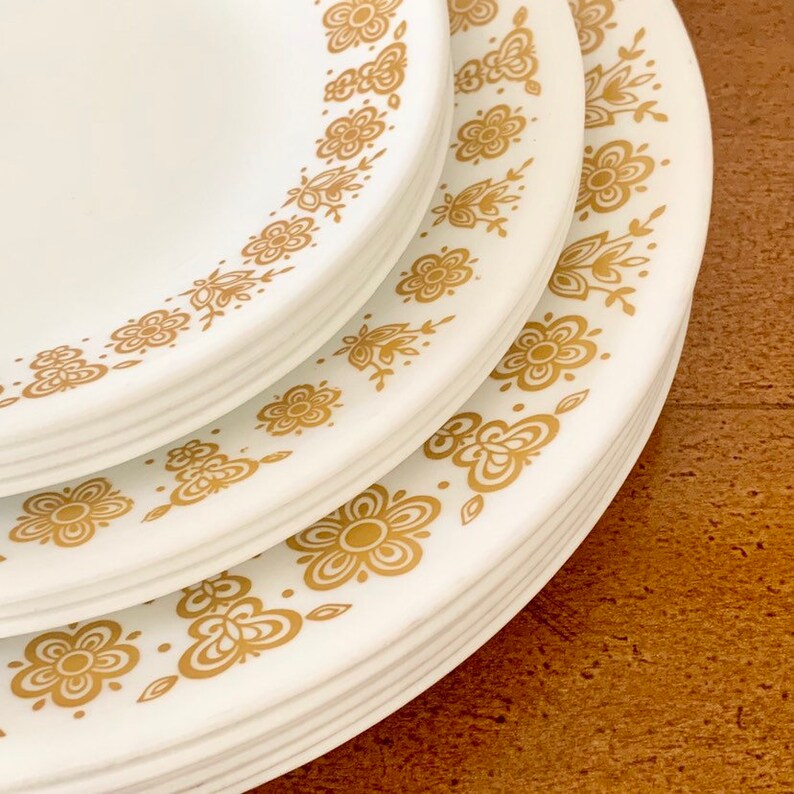 Corelle Butterfly Gold Corelle Dinnerware Dinner Plates Cereal Bowls