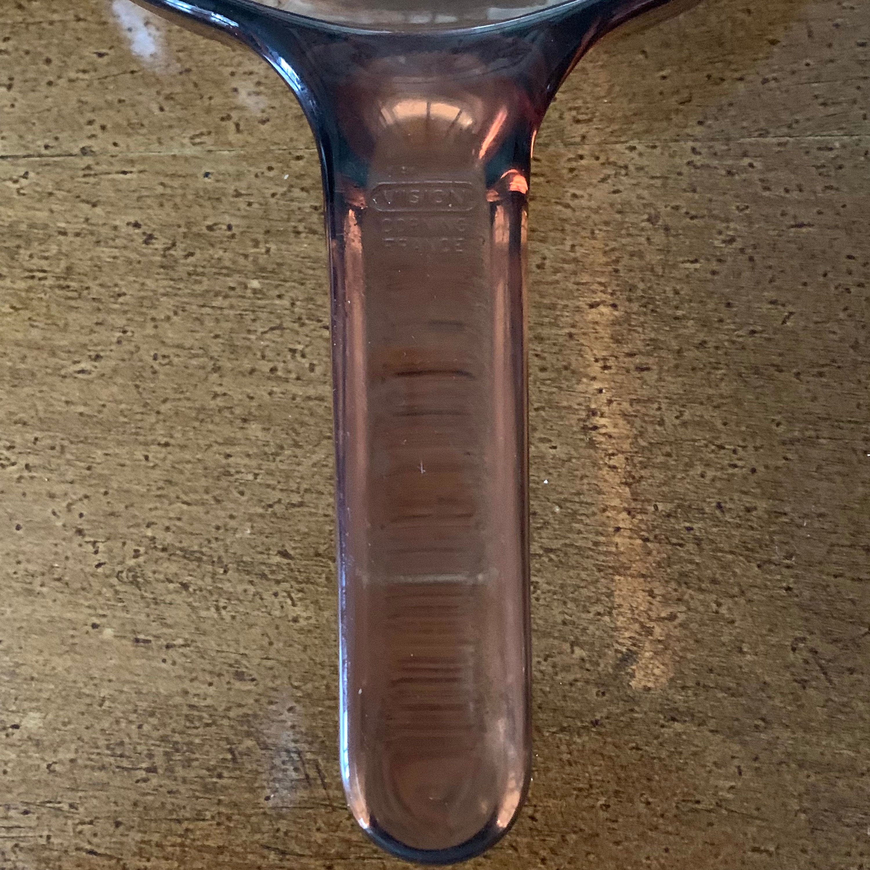 Visions Corning France Amber Glass 7 Inch Skillet Frying Pan Cookware