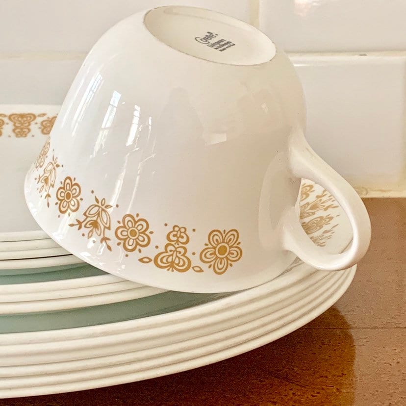 Corelle butterfly cheap gold bowls