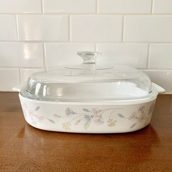 Corning Ware Pastel Bouquet Liter Corning Casserole Dish With