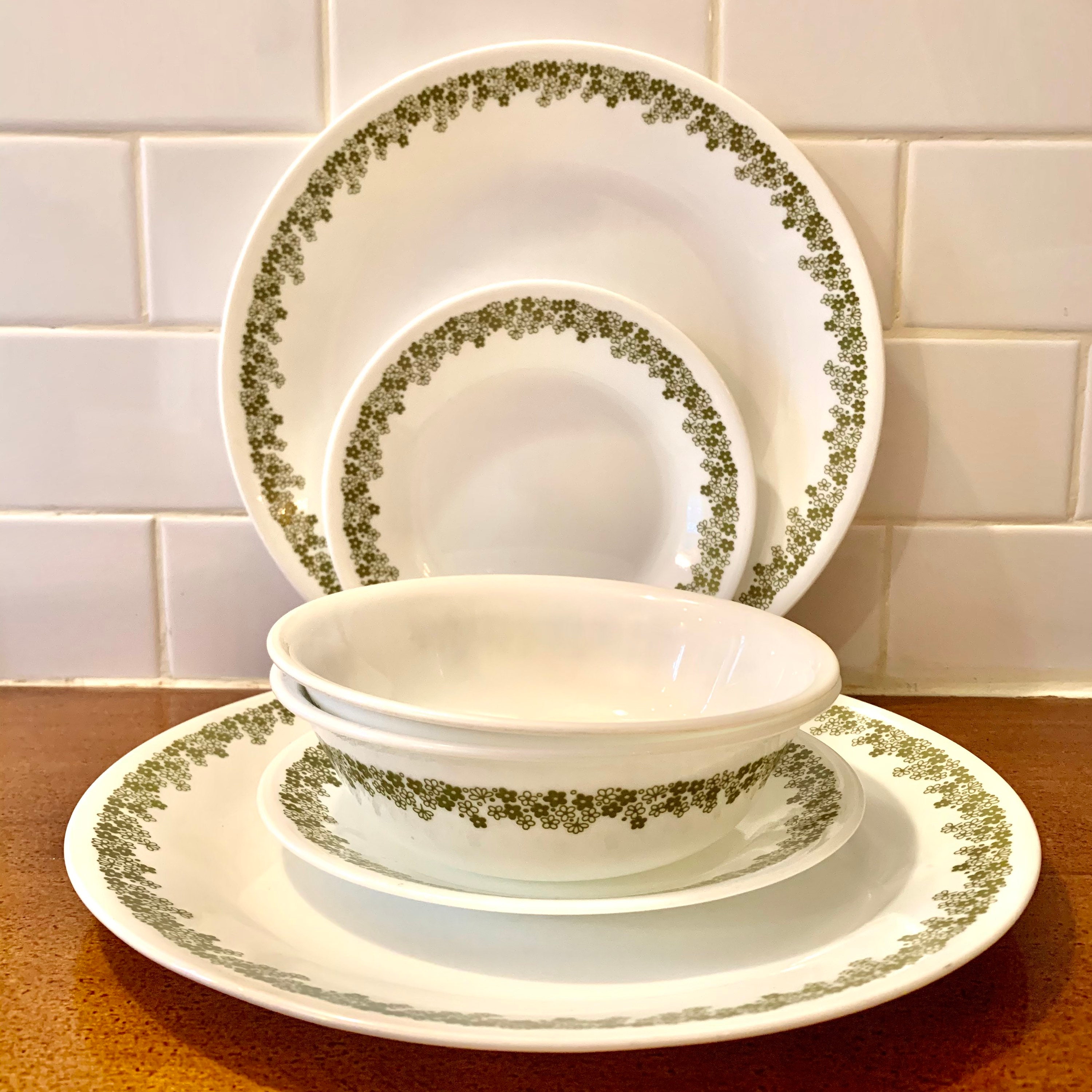 2 Corelle Crazy Daisy 10.25 Dinner Plates Set of 2 Etsy