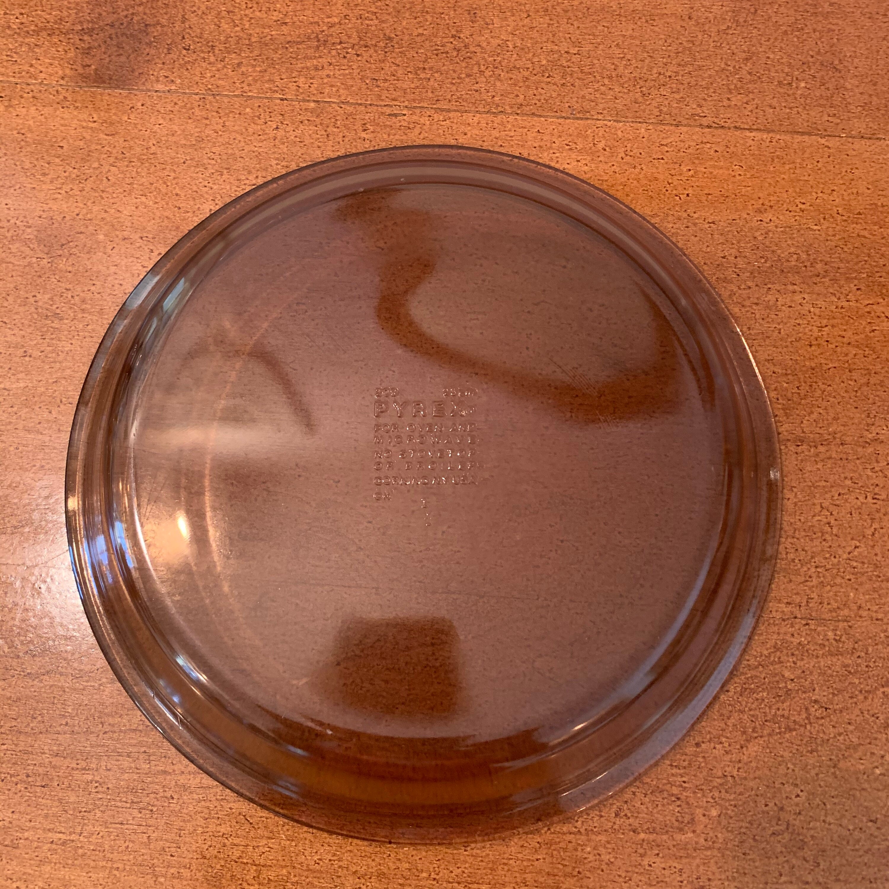 PYREX Brown Glass Pie Plate PYREX Amber Glass Pie Dish 209 Etsy